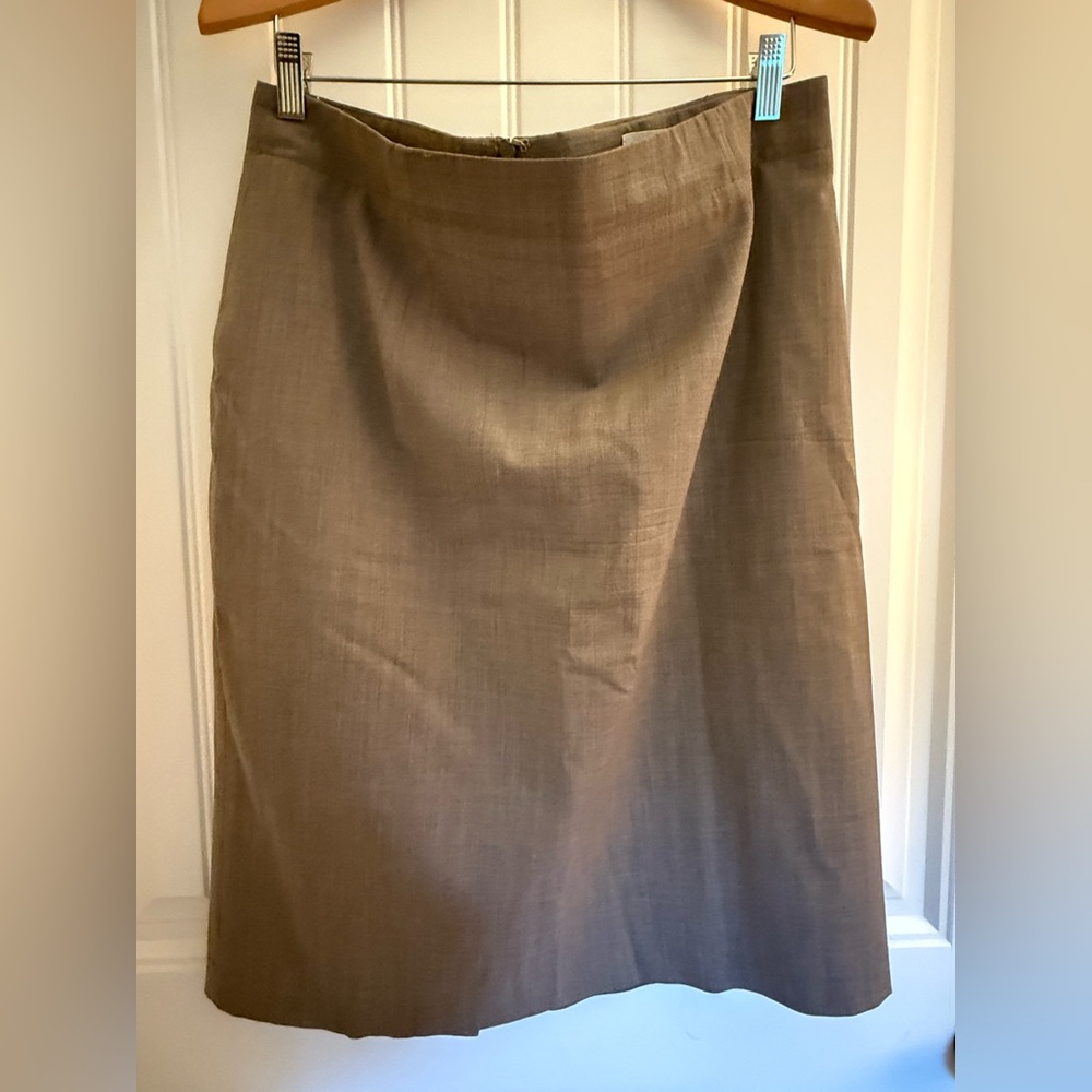 Banana Republic Classic Gray Midi Skirt